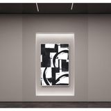 Branco Yağlı Boya Dokulu Tablo 100X150 Gümüş Çerçeveli