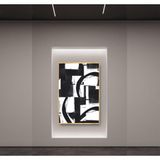 Branco Yağlı Boya Dokulu Tablo 50X70 Gold Çerçeveli