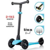 Brand 3 Tekerlekli Çocuk Scooter – Ayarlanabilir Gidonlu, 2 Yaş ve Üzeri – 50 kg Taşıma Kapasiteli, Güvenli ve Hafif Tasarım - Mavi