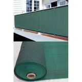 Branda Dünyası 70X490 Cm Yeşil Balkon Filesi - Yüzde 95Lik Şeritli Halkalı File