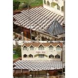 Branda Dünyası 8.5X11 Metre Pergola Battı Çıktı Gölgelik Oxford Kumaş - Krem Rengi