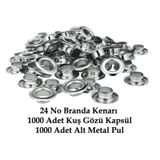 Branda Kenarı 24 No Sac Pullu Kuş Gözü Kapsülü (1000 Takım)