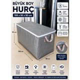 Branda Noktası 100X50X50 Büyük Boy Hurç Fermuarlı Su Geçirmez Uv Korumalı 230 gr Dokuma Naylon Branda - Gri