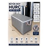 Branda Noktası 100x50x50 Büyük Boy Hurç Fermuarlı Su Geçirmez Uv Korumalı 230 Gr Dokuma Naylon Branda
