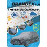 Brandex Toyota Corolla Hatchback 2001-2006 Premium Fitilli Araba Branda Miflonlu Oto Çadır Örtü - Gri