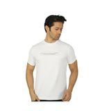 Brango Erkek Bisiklet Yaka T-Shirt, Kısa Kollu, Pamuklu, Beyaz, M