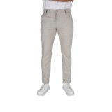BRANGO Erkek Düz Straight Fit Pantolon, Bej, 34 Beden