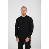 BRANGO Erkek Slim Fit Bisiklet Yaka Sweatshirt, Siyah, M Beden