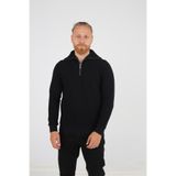 BRANGO Erkek Slim Fit Bisiklet Yaka Sweatshirt, Siyah, S Beden
