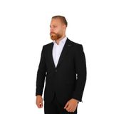 BRANGO Erkek Slim Fit Ceket, Siyah, 50 Beden, 5014444767929