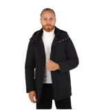 BRANGO Erkek Slim Fit Kaban, Siyah, 3XL