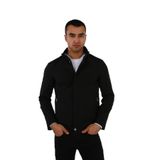 BRANGO Erkek Slim Fit Mont, Siyah, L Beden