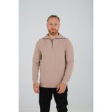 BRANGO Erkek Slim Fit Sweatshirt, Bisiklet Yaka, Uzun Kol, Bej, M