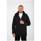 BRANGO Erkek Slim Fit Uzun Kaban, Lacivert, XL