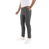 BRANGO Erkek Slim Fit Yüksek Bel Pantolon, Siyah, 36 Beden