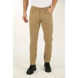 BRANGO Erkek Straight Fit Pantolon, Normal Bel, Bej, 31 Beden