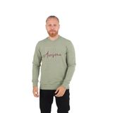 BRANGO Erkek Sweatshirt, Haki, S Beden