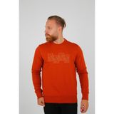 BRANGO Erkek Sweatshirt, Kiremit, 3XL