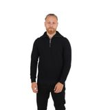 BRANGO Erkek Sweatshirt, Siyah, Slim Fit, Bisiklet Yaka, Uzun Kol, L Beden