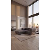 Branna Home Elzera Köşeli Sünger Koltuk Yatak Olabilen Kanepe Çok Amaçlı Çift Kişilik Aktivite Koltuğu 100X200CM - Antrasit
