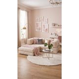 Branna Home Elzera Köşeli Sünger Koltuk Yatak Olabilen Kanepe Çok Amaçlı Çift Kişilik Aktivite Koltuğu 100X200CM - Krem