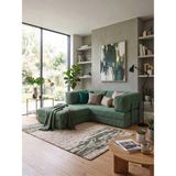 Branna Home Elzera Köşeli Sünger Koltuk Yatak Olabilen Kanepe Çok Amaçlı Çift Kişilik Aktivite Koltuğu 100X200CM - Yeşil