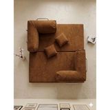 Branna Home Legom Ikili Sünger Koltuk Yatak Olabilen Kanepe Çok Amaçlı Çift Kişilik Aktivite Eco Koltuk 90X180CM - Kahverengi
