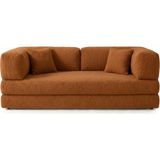 Branna Home Maxi Legom Ikili Sünger Koltuk Yatak Olabilen Kanepe Çok Amaçlı Çift Kişilik Aktivite Koltuğu 200X200CM - Kiremit