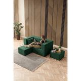 Branna Home Neo Çift Kişilik Açılır Koltuk & Çift Kişilik Puflu & Uzanma Koltuğu & Silinebilir Çok Amaçlı - Yeşil