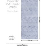 Brano 120 cm x 280 cm Duvar Paneli,salon,duvar,tv Ünitesi-Gri Mermer Desen