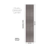 Brano Antrasit Desenli Duvar Lambiri 60x280 Cm-kendinden Yapışkanlı 9-2
