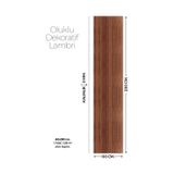 Brano Koyu Kahve Ceviz Desen Duvar Lambiri 60x280 Cm-kendinden Yapışkanlı 311-60