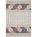 Bransk Krem Modern Geometrik Etnik Eskitme Desenli Boho Makinada Yıkanabilir Hafif Hav Toz Vermez Leke Tutmaz Kaymaz Taban Dijital Makine Baskı Halı Oturma Odası Salon Yolluk Koridor Mutfak Halısı