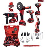 Branzeg 36V 5’li Beşli Şarjlı Matkap Seti (Spiral 13MM Matkap 600 Tork Somun Sıkma Kırıcı Delici) Budama 3x Batarya