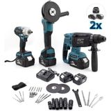 Branzeg 3'lü Set 36V Şarjlı Spral, Hilti ve Bijon Sökme Torklu Vidalama Seti, 2 Akü ile Kompakt Tasarım