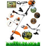 Branzeg Benzinli Yan Tırpan Ot Çalı Biçme Makinesi 4.2kwa 6 Hp 9600 Dk Silindir Hacmi 52CC 40 Diş Bıçak (Testere)
