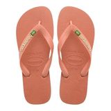 Brasil Logo Pink Clay Kadın Parmak Arası Terlik