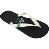 Brasileras Classic Combi Erkek Terlik 35-42 - Siyah - Beyaz