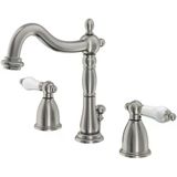 Brass Kb1978pl Heritage Porselen Kol Saplı Yaygın Lavabo Bataryası, Fırçalanmış Nikel