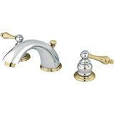 Brass Kb974al Viktorya Dönemi Yaygın Metal Kollu Lavabo Bataryası, Cilalı Krom Cilalı Pirinç
