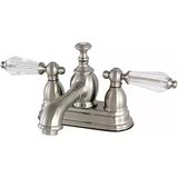 Brass Ks7008wll Wilshire 10 Cm Merkez Seti Pirinç Açılır Lavabo Bataryası, Saten Nikel, 10,96 Cm Ağız Erişiminde