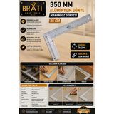 Brati Hand Tools 350 Mm Alüminyum Gönye Marangoz Gönyesi 35 Cm