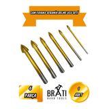 BRATİ HAND TOOLS 6 Parça Cam Fayans Mermer Granit Seramik Porselen Yuvarlak Delik Delme Seti Elmas Uç