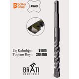 BRATİ HAND TOOLS 9X210 Sds Plus 2 Kanallı Beton Duvar Delme Matkap Ucu