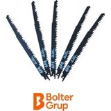 BRATİ HAND TOOLS Ağaç Kesme Tilki Kuyruğu Ucu Testeresi Ucu 240MM x 5mm 5 Adet