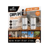BRATİ HAND TOOLS Çırpı İpi Duvarcı Sıvacı İnşaat Naylon Duvar İpi Uçurtma İpi 200 Gr 2 Adet
