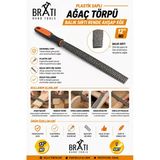 Brati Hand Tools Plastik Saplı Ağaç Törpü Balık Sırtı Rende Ahşap Eğe 12 No