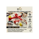 BRATİ HAND TOOLS Plastik Saplı Vidalı Tokmak Çekiç 40Mm 2 Adet Sarı + Beyaz