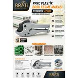BRATİ HAND TOOLS Pprc Plastik Boru Kesme Makası Otomatik 42 Mm Pvc Boru Kesme Makası