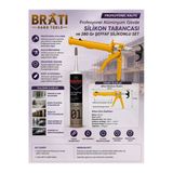 Brati Hand Tools Profesyonel Alüminyum Gövde Silikon Tabancası Ve 280 Gr Şeffaf Silikonlu Set